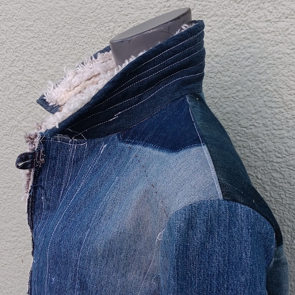 BASTARD DENIM VINTAGE UNISEX PATCHWORK LUXURY DENIM COAT/JACKET - Picture 11 of 16